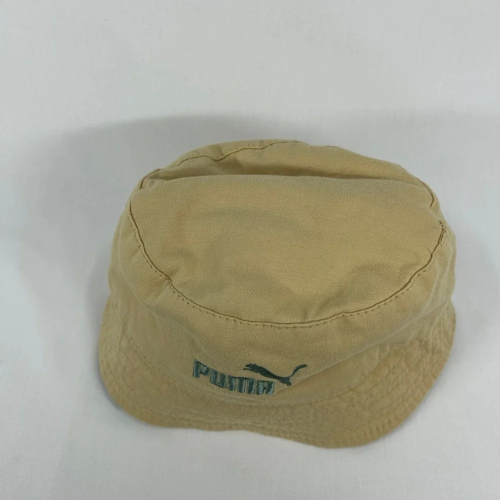 Puma Kids Tan Embroidered Logo Bucket Hat – Streetwear Sun Cap